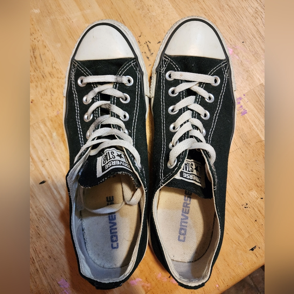 Converse Black and White Canvas Shoes